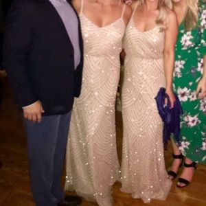 Adrianna Papell Bridesmaid Dress- gold